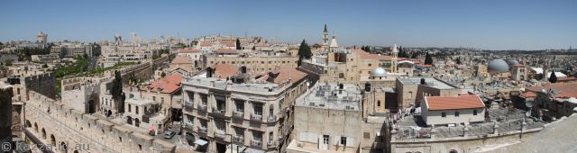 View north from the Tower of David from the Phaseal tower
